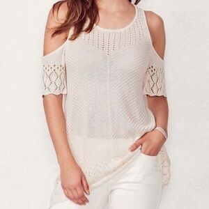 LC Lauren Conrad Dark Knit Top